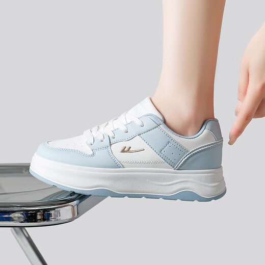 Chaussures guerrières Sneakers basses pour femmes Chaussures décontractées polyvalentes Chaussures féminines Sole blanche chaussures wxy-l988c bleu clair et blanc 39