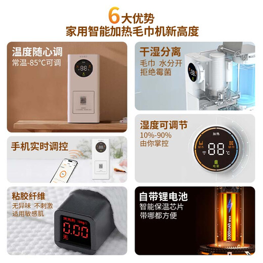 LADOCOTTON Laiduo cotton smart hot and cold towel machine hotel dedicated restaurant billiards hall KTV hotel constant temperature cotton soft towel machine wet towel heater bar bar entertainment venue W2S commercial W2S + 5 boxes of compressed towels 540 pieces