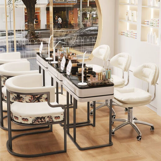 Yahanya nail art chair customer-specific makeup chair single back sofa chair bedroom dressing table stool