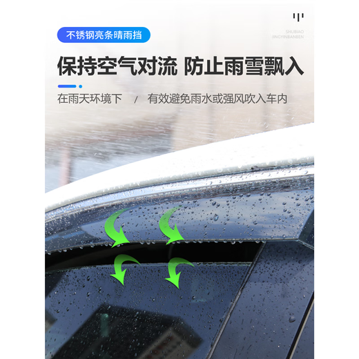 Suitable for Volkswagen Lavida Bora Sagitar Golf Polo Passat rain eyebrow window rain shield rain or shine Magotan 11-18 Volkswagen POLO without standard 4 pieces