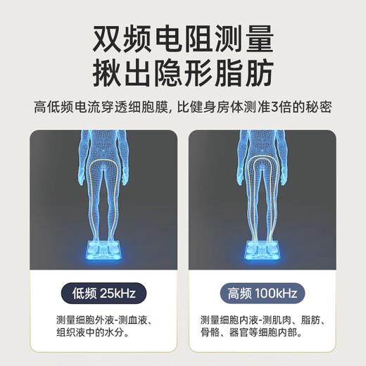 Body fat scale and weight scale, large color screen display, heart rate analysis, high-precision electronic human scale, 87 items of body data, heart rate measurement - VA color screen body fat scale - Type-C rechargeable model