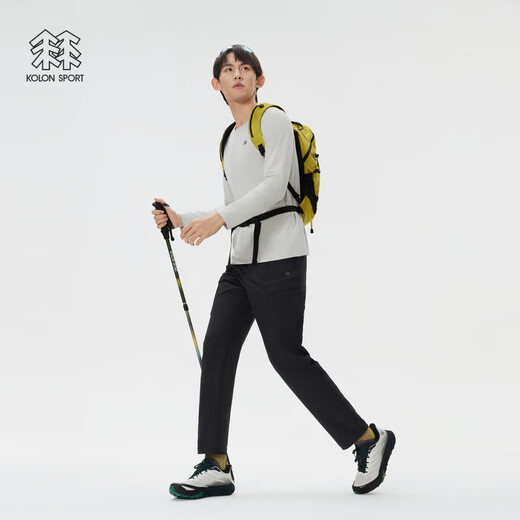 KOLON SPORT Men's Men's Workwear Hiking Soft Shell Pants Multi-Pocket Outdoor Sports Pants
