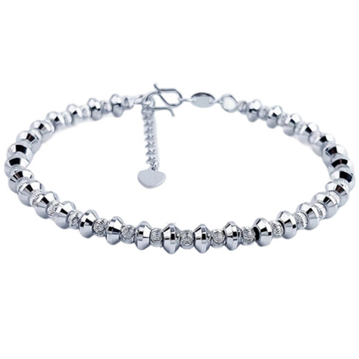 CHINA GOLD pt950 platinum abacus scimitar bead bracelet adjustable women's birthday gift for girlfriend about 13.03g