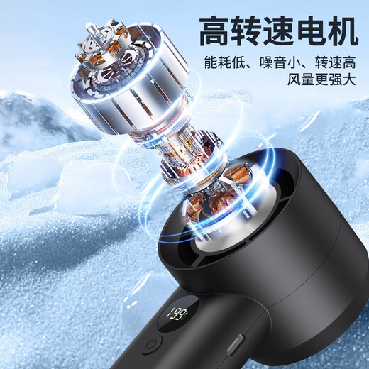 Pet dog special mouth hair dryer mini facial hair blower Bichon Teddy handheld bath artifact T100-S high speed fan - yellow power 5w