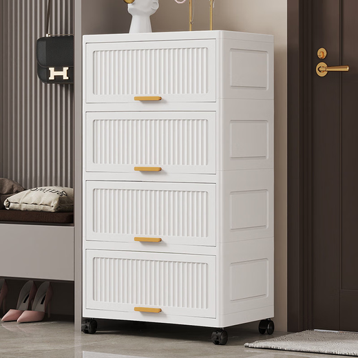 Sailotou Shoe Box Storage Transparent Shoe Shelves Space Saving Integrated Wall Entry Simple Shoe Cabinet Multi-layer Home Door 60CM Width丨Simple White丨5 Layers丨Thickened and Deepened