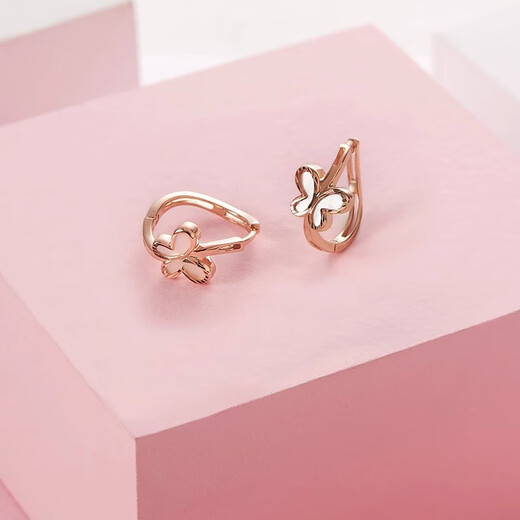 Trendy Acer 18K gold earrings for women, rose gold color gold earrings, butterfly earrings, birthday gifts for girlfriend YD