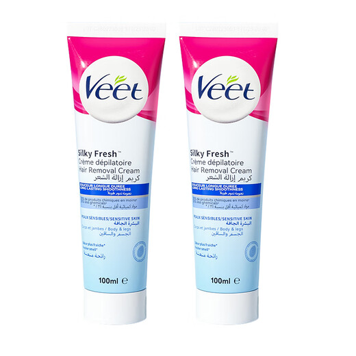 VEET Aloe Vera Hair Removal Cream is suitable for sensitive skin. It is suitable for gentle hair removal and enjoys silky smoothness. It can remove hair on armpits, legs and limbs as a gift. Sensitive Skin Hair Removal Cream 100g*2 pieces/with scraper