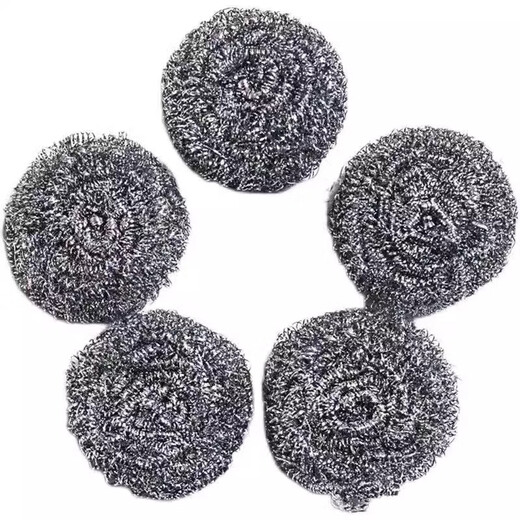 Stainless steel cleaning ball large steel wire ball does not shed wire household iron wire ball kitchen pot and dishwashing artifact 5 pieces 13g
