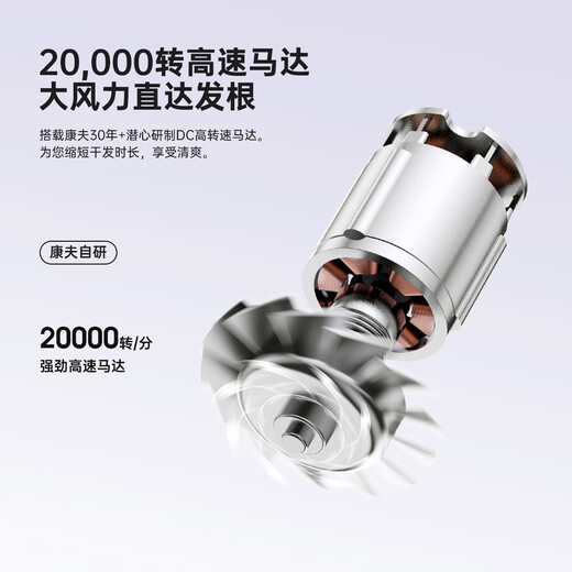 CONFU 260 million plasma hair dryer gift, strong wind, compact, quick-drying, hair care, portable dormitory home hair dryer 1600W KF-3158 Magic Purple