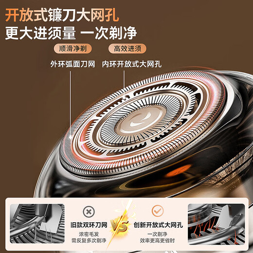 RURE Germany electric hair clipper self-service bald artifact shaved head electric hair clipper self-haircut lazy hair clipper adult self-service short round head upgraded smart model two-speed adjustment + wet and dry use