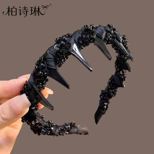 Paris Princess Hairband Women's High Skull Top Toothed Headband 2025 New High-end Fashion Style Hairpin Headgear Princess of Paris Hairband