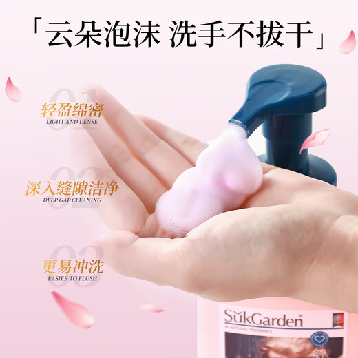 Vegetable Garden Healthy Hand Sanitizer with Rich Bubbles and Rich Feeling for Children and Baby Hand Sanitizer with Mild Bubbles 500ml