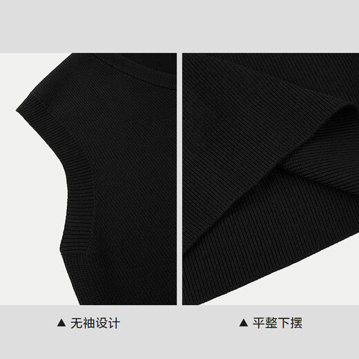 HLA Heilan House knitted vest men's light business classic series bottoming sweater winter men