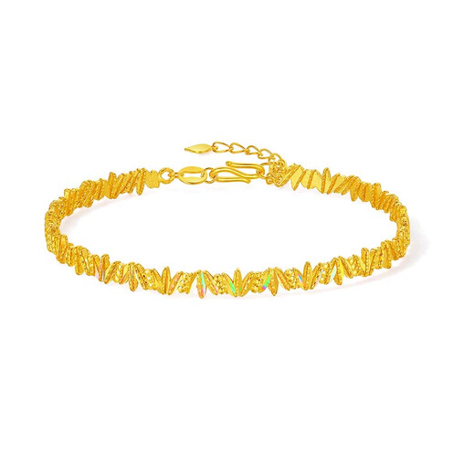 Saturday Fortune Crushed Ice Galaxy Gold Bracelet Women's Bracelet Birthday Gift Price A1016136 Approximately 8.29g