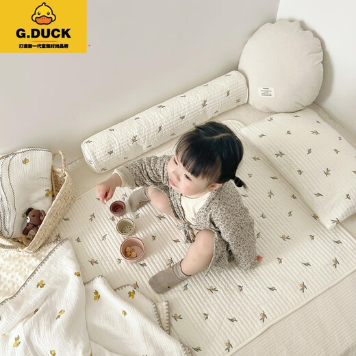G.DUCKKIDS crib sheets spliced bed li pure cotton type A children's baby mattress newborn bedding supplies for all seasons rabbit bed sheet 130*70cm