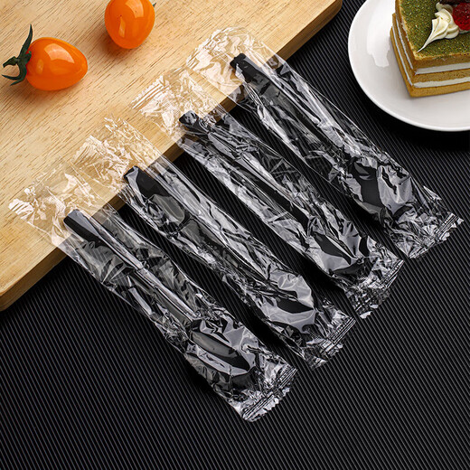 Disposable dessert spoons individually packaged takeaway packaged beetle spoons thickened ins plastic cake spoons edible transparent beetle spoons 50 pieces/individually packaged