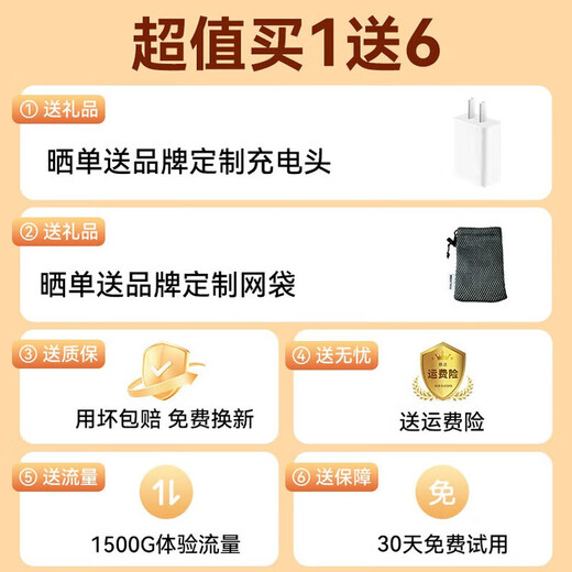 Feizhen Yunnan and Xinjiang use 2025 new model Portable WiFi 9.9 monthly rental Mobile network power bank Unlimited Internet access Portable wireless network router Smart wall-penetrating king Full network access Enjoy version Enhanced 6999