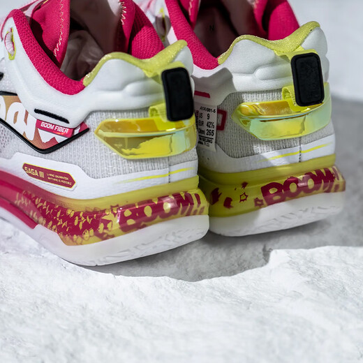 Li-NING (LI-NING) ground-mounted flying 3PRO badminton shoes 2025 new professional competition training carbon plate shock-absorbing anti-slip sports shoes AYAV001-5 standard white/light lemon yellow Year of the Snake limited edition 42 (265mm) 9