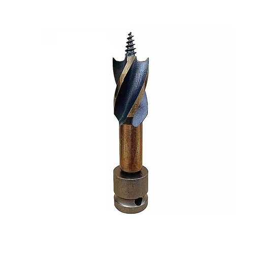 Kapuden electric wrench woodworking drill bit support drill short four-slot drill twist drill template drill shelf board hole opener HSS high-speed steel 22mm four-slot drill (short style)