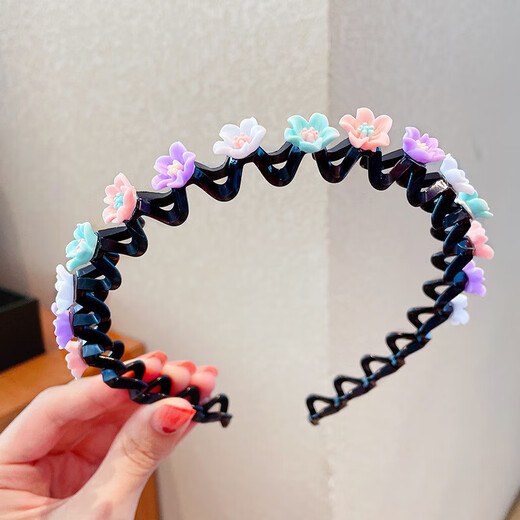 Children's hairband headband little girl anti-slip pressure hairpin headdress cute baby broken hair hair accessories girls hairpin 5 pack children's cartoon hairband style mixed hair