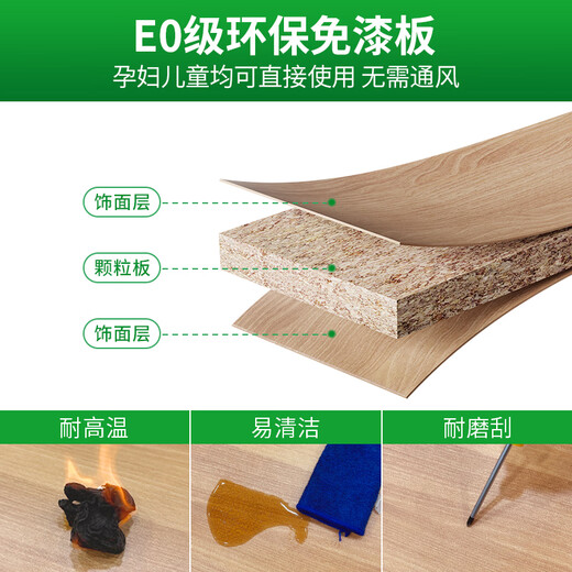 Shufusi foldable desk bedside computer table home student study table adult simple office writing table folding table M size 80x48cm teak color (no installation required)