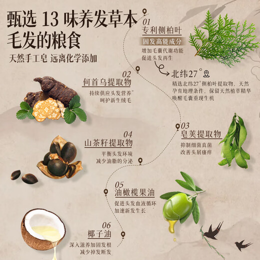 Story Tree Polygonum Multiflorum Arborvitae Leaf Shampoo Soap Firming Hair Oil Control Fluffy Shampoo Soap Hair Care Shampoo Soap Handmade Soap 90g