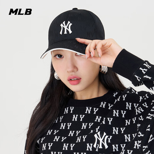 MLB baseball cap for men and women, fashionable dark pattern presbyopic duck cap for men and women 3ACPM105N-50BKS-F