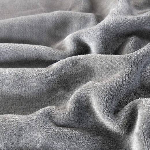 LAVIE HOME Luolai baby velvet quilt cover warm and thickened baby velvet autumn and winter milk velvet quilt cover thickened double bed gray 180cm*210cm