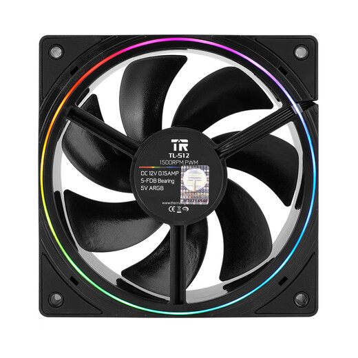 Limin (limin) TL-S12 Colorful Aperture Fan 12cm Chassis Fan ARGB Fan Supports Shenguang Sync 4PIN PWM Speed ​​Adjustable Fan