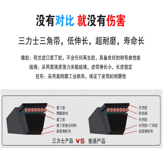 三力士（SANLUX）C3886Li-C4267Li三角带橡胶传动带强力耐磨低伸长工业皮带 C3950Li