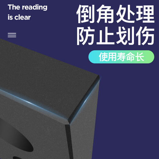 Yue Changsheng three-quantity marble square ruler 00-level granite measurement parallel flat ruler machine tool square box 160*160*50 marble square ruler