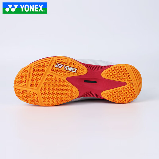 YONEX's new professional badminton shoes for men and women, training and competition sports shoes, comfortable, breathable, non-slip, cushioning SHBCFZ3, women's model, off-white red 38
