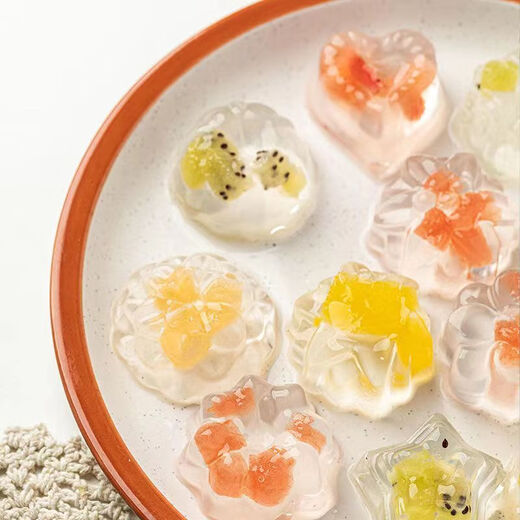 Haiyiduo jelly mold flower jelly pudding chocolate baking tools white jelly jelly mold food grade silicone 12 flower and grass models