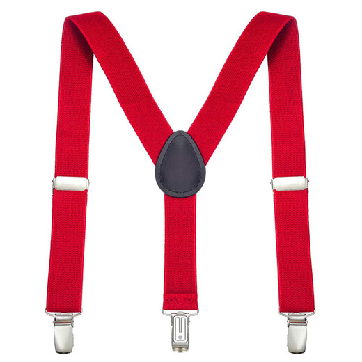 Woodpecker Stage Performance Children's Suspenders Suspender Clips for Boys and Girls Student Suspenders Suspenders Elastic Black