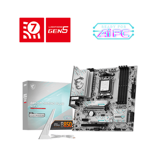 微星B840B850 游戏办公电脑主板 支持CPU 7代9代锐龙 AM5接口 微星B850M GAMING PLUS WIFI