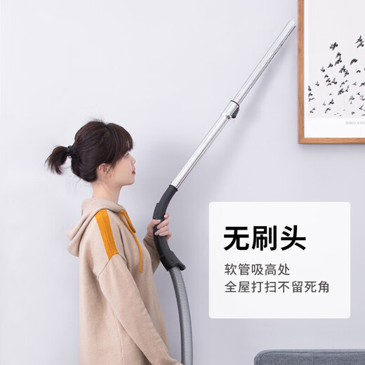 SUPOR Horizontal Vacuum Cleaner Household High Suction Low Noise Powerful High Power Small Handheld Carpet Vacuum Cleaner Multifunctional One-click Cord Retracting Cleaning Machine Purple