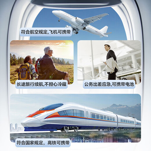 Huihecheng Insulin Refrigerator Box Portable Small Refrigerator Car Home Medical Medicine Outgoing Refrigerator Carry Charging Luxurious Touch Screen Single Battery Life + Storage Bag 3L Growth Hormone Interferon Special Refrigerator Cup Refrigeration Box