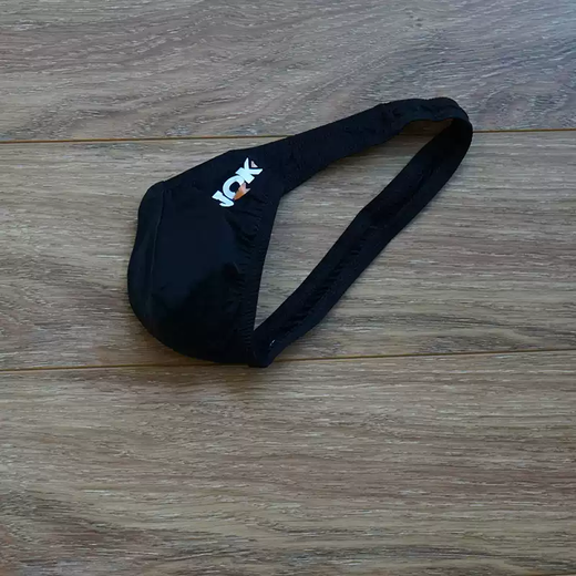 Tian Miaomiao men's low-waist sexy underwear thong cremaster personality convex one-line pants single-sided pants for men red X