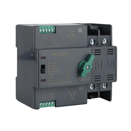 Shanghai People's Electric millisecond-level dual power automatic transfer switch 220v rail-type uninterruptible power switching computer air-conditioning monitoring non-stop can be timed 4p 80a 380v4p