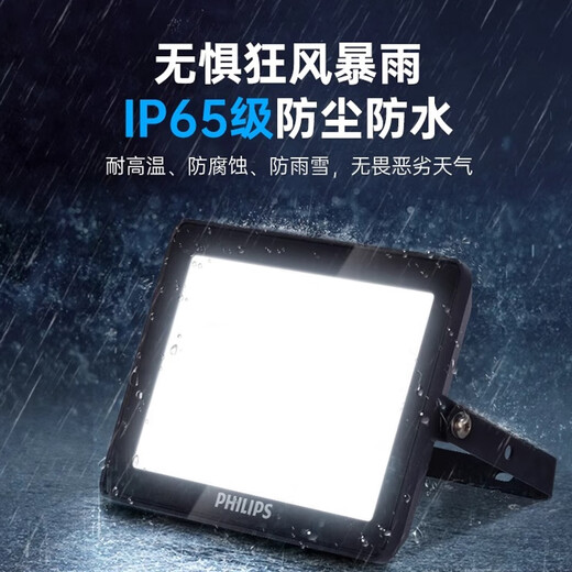 Philips (PHILIPS) LED floodlight outdoor garden street light 100w-white light IP65 waterproof high-power billboard projection light warehouse venue lighting floodlight