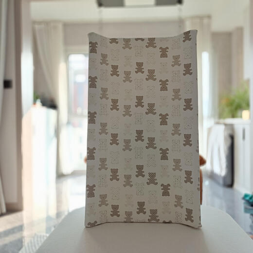 Baby mattress, removable diaper table mat, nursing table, baby massage table, diaper changing portable waterproof mat, cute white bear pure cotton sponge mat, custom size fabric, contact customer service
