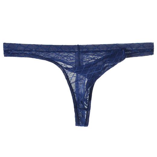 SMVP transparent underwear for men Junye mesh elephant trunk thong sexy breathable unobstructed bullet separation men white M