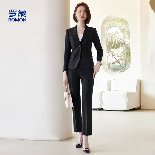 Ms. Luo Meng's small suit jacket, professional suit, women's business commuting work clothes, casual Korean style suit, high-end sense