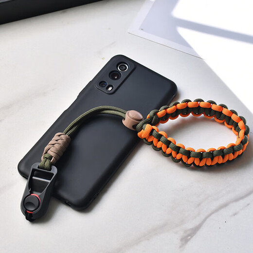 UOSO camera wrist strap wrist strap woven suitable for Fuji hand rope lanyard Canon Sony Leica Ricoh quick release accessories quick-install mobile phone lanyard woven camera wrist strap military green orange