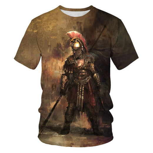 简霏魔兽世界衣服 夏季速干透气巫妖王数码印花男士圆领短 SLX691 XXS