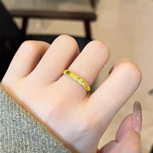 GAUSS CARLER old phoenix gold-plated silver ring ring fashionable 5G glossy cat eye ring women's 24K ring 0.01g same style cat eye No. 6 (US size)