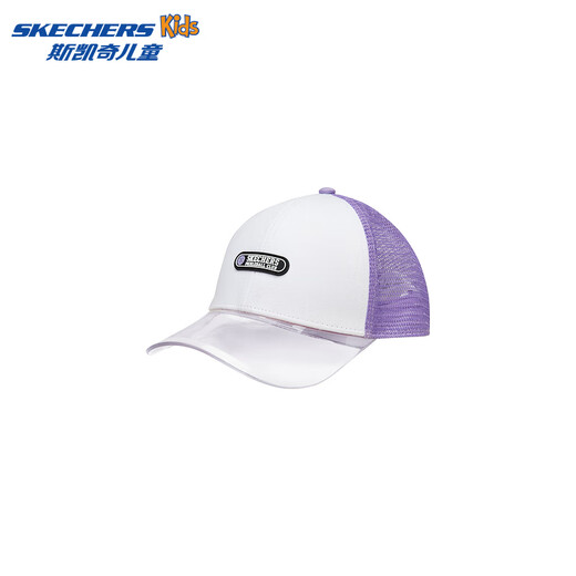 Skechers children's baseball cap summer new men's and women's fashion casual breathable sports and leisure all-match cap peaked cap light snow cyan/00EW one size