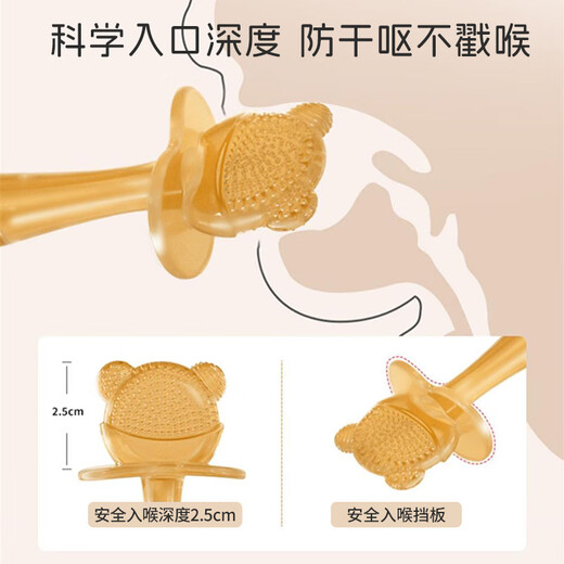 Dr. Ma baby teether, molar stick, small mushroom baby comfort toy, anti-eating artifact, 3-piece set of hand and teeth teether