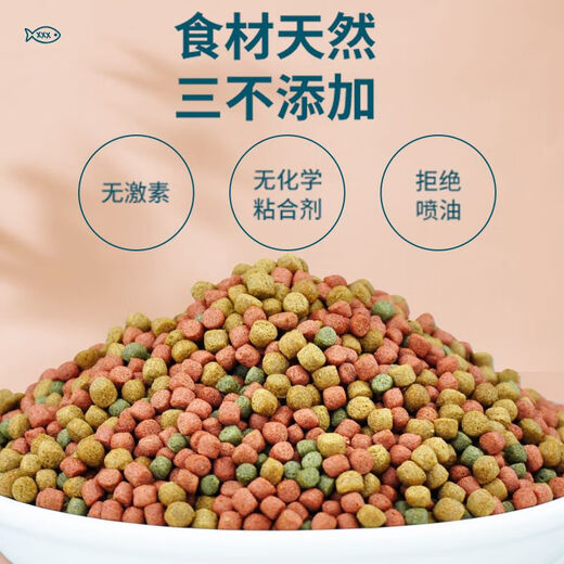 
Koi fish food goldfish feed universal color-added water ornamental fish food special fish food small pellets domestically maintained healthy and balanced 1278ml large pellets 2 bottles