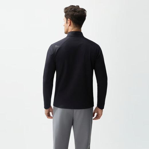 HELLY HANSEN, H/H Wang Yibo's same style HELLY HANSEN hh25 autumn men's light outdoor casual soft half-zip long-sleeved T-shirt black XL